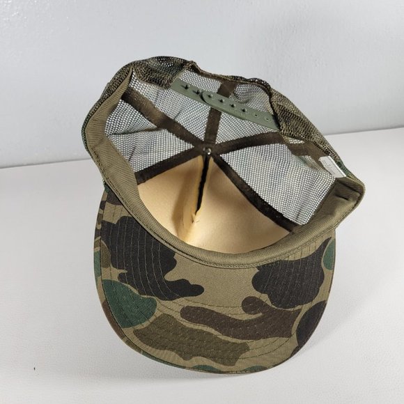 Ducks Unlimited Camo Trucker Snapback Hat Coulee Region Wisconsin Mesh Back OS - Picture 5 of 6